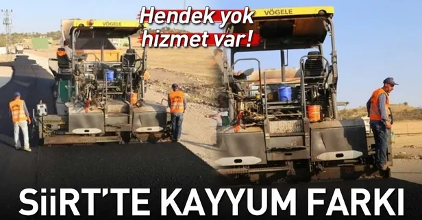 Siirt'te asfalt çalışmalarına ara yok
