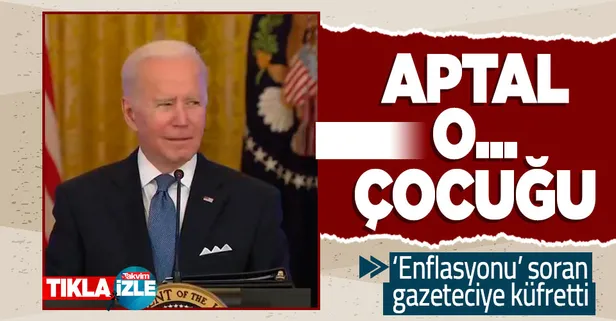 ABD Başkanı Joe Biden gazetecinin 'enflasyon'la ilgili sorusuna küfürle karşılık verdi: Aptal o. çocuğu