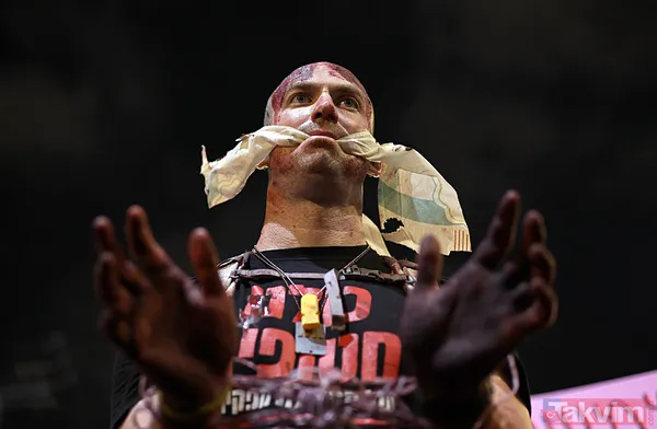 Tel Aviv yine sokaklara döküldü! Eli kanlı Netanyahu'nun evinin önünde büyük protesto: Sen baştasın, sen suçlusun - 32