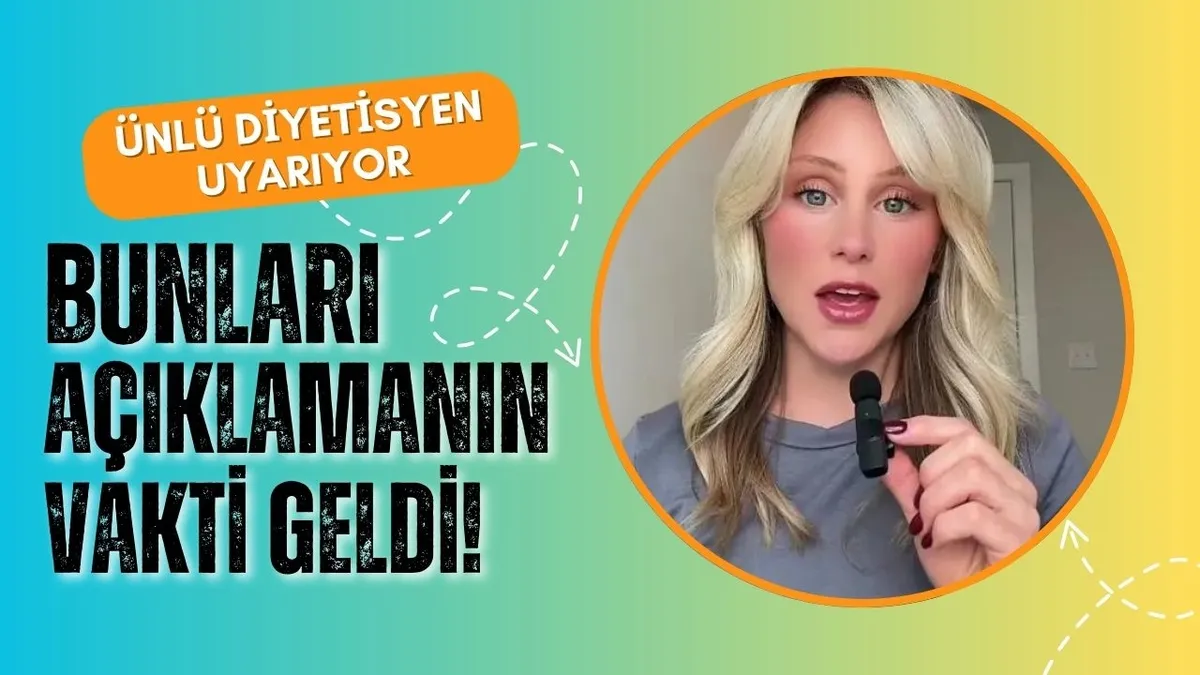 Ünlü diyetisyen açıkladı! Bunları mutlaka yapın