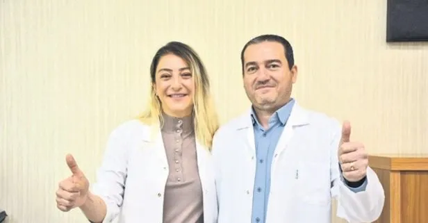 Afyon’da 12 yıldır aynı hastanede çalışan çift çok mutlu!
