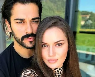 Kuruluş Osmanın yıldızı Burak Özvçivit ile Fahriye Evcen oğulları Karanın ilk fotoğrafını paylaştı