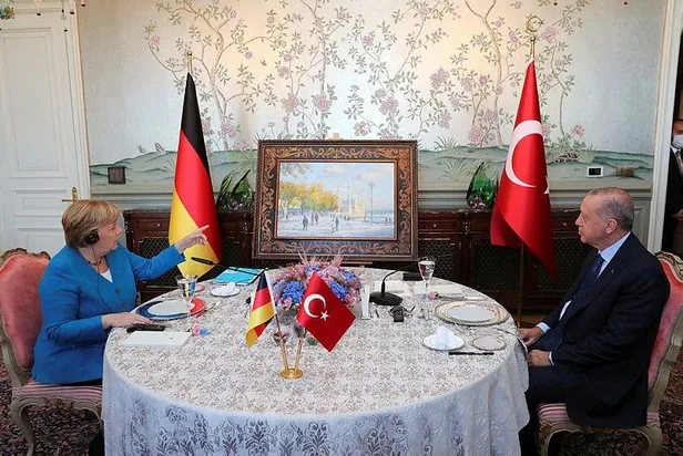 Almanya Şansölyesi Merkel, Başkan Erdoğan ile bir araya geldi-4