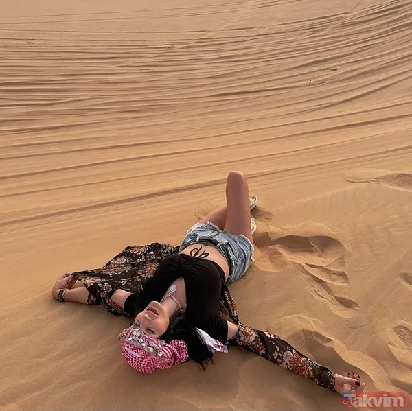 Aleyna Tilki çölde cesur pozlar verdi annesi Havva Öztel’den hamle gecikmedi! İddialı paylaşımıyla kızını gölgede bıraktı - 8