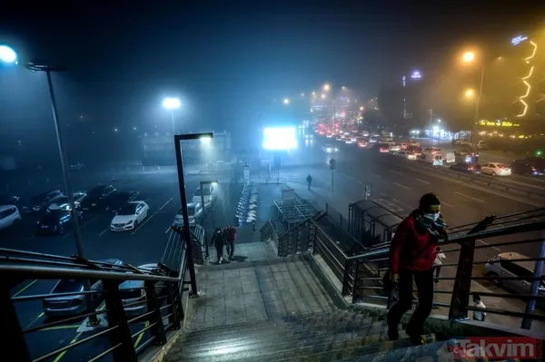 İstanbul'da sis etkisini artırdı! Görüş mesafesi düştü: O anlar havadan görüntülendi - 5