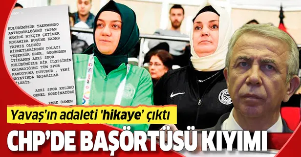 CHP'li Mansur Yavaş'tan başörtüsü kıyımı! Antrenör ve yardımcısını kovdu