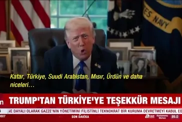 Trump’tan Türkiye ateşkes teşekkürü
