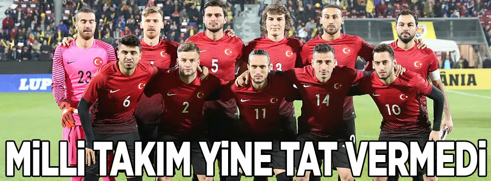Milli Takım yine tat vermedi