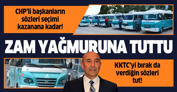 CHP'li Tunç Soyer İzmir'i zam yağmuruna tuttu! Sudan sonra ulaşıma da yüzde 17'lik zam!