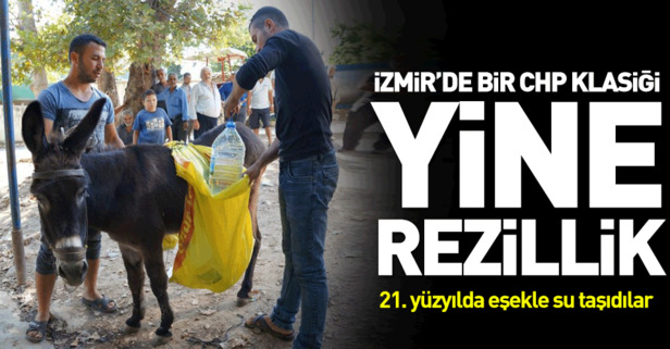 İzmir'de şimdi de su sorunu! Eşekle çözüm buldular