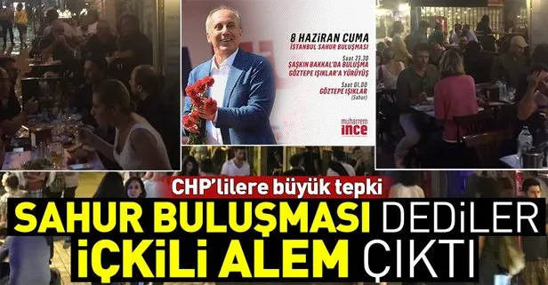 CHP’nin İstanbul Sahur Buluşması’nda partililerin içki içmesine büyük tepki