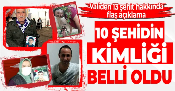 Malatya Valisi'nden açıklama geldi! Şehitlerden 10'unun kimliği tespit edildi