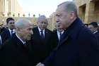 Başkan Erdoğan Anıtkabir'de Bahçeli ile bir araya geldi