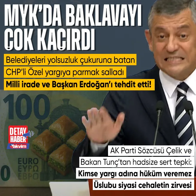 CHPli Özgür Özel Başkan Erdoğanı tehdit etti! Skandala tepki yağdı: Hiç kimse yargı yerine hüküm veremez