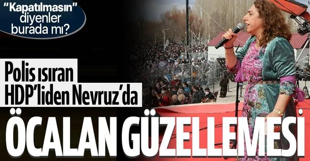 HDP’li Salihe Aydeniz’den Nevruz kutlamalarında bebek katili Abdullah Öcalan güzellemesi!