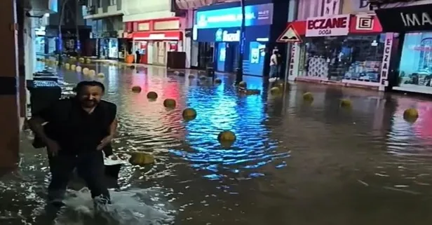 Meteoroloji turuncu alarm verdi! Fatsa’da sağanak, su baskınına neden oldu