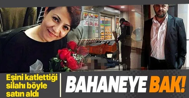 Eşini katlettiği silahı bu bahaneyle satın almış