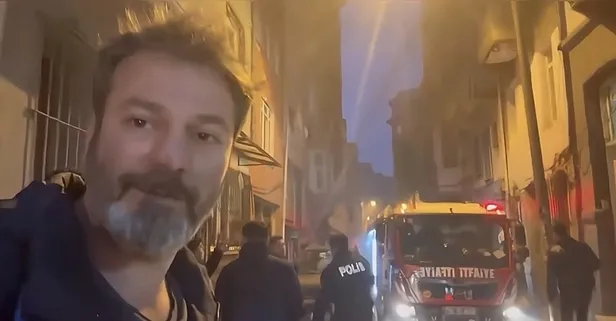 Beyoğlu’nda yangın paniği: Oyuncu Umut Özkan zor anlar yaşadı