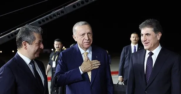 Başkan Erdoğan Irak'taki temaslarının ardından yurda döndü