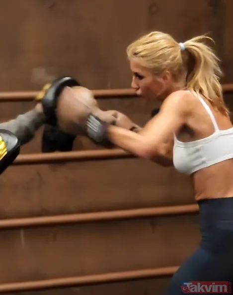 Aman Çağla Hanım n'apıyorsunuz! Kas kadın Çağla Şıkel'in dillere destan karın kaslarının sırrı ortaya çıktı! Tam 78 kiloyla... - 2