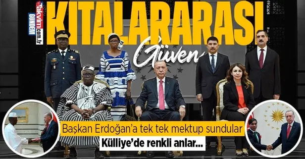 Büyükelçiler Başkan Erdoğan'a güven mektubu sundu