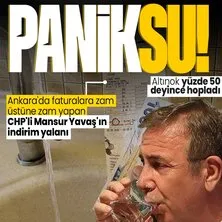 Ankara’da suya zam üstüne zam yapan CHP’li Mansur Yavaş’ın indirim yalanı