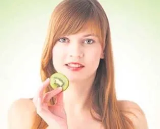 Yüzünüze kivi saçınıza mango