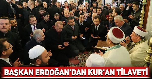 Erdoğan katıldığı mevlidde Kur’an-ı Kerim okudu