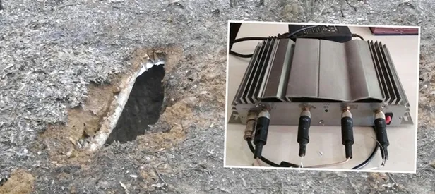 PKK sığınağından jammer adaptörü çıktı