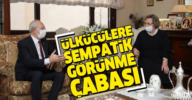 Cumhuriyet Halk Partisi Genel Başkanı Kemal Kılıçdaroğlu Alparslan Türkeş'in eşi Seval Türkeş'i ziyaret etti