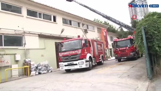 İstanbul Kartal'da korkutan yangın