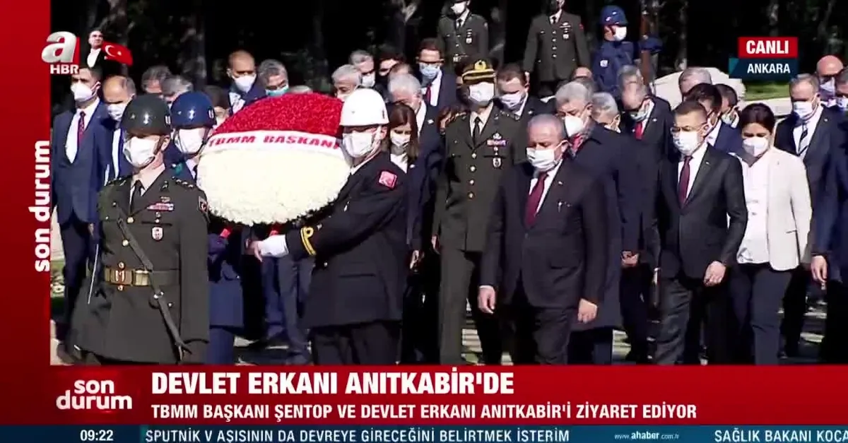 TBMM Başkanı Mustafa Şentop ve Devlet erkanı 23 Nisan dolayısıyla Ata'nın huzurunda!