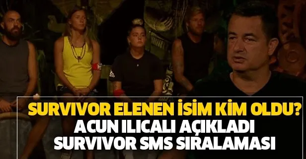 Survivor’da kim elendi? İşte Acun Ilıcalı’nın açıkladığı 2020 Survivor elenen ismi ve SMS sıralaması