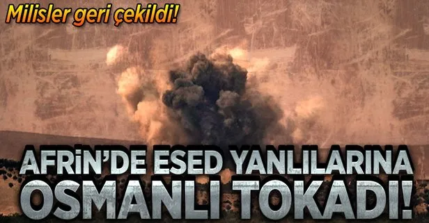 Türk jetleri Afrinde Esed yanlılarını vuruyor!