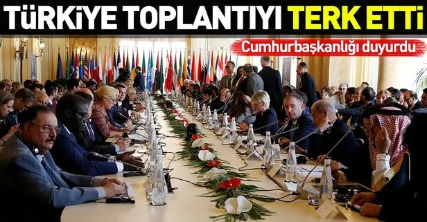 Türkiye Libya Konferansından çekildi