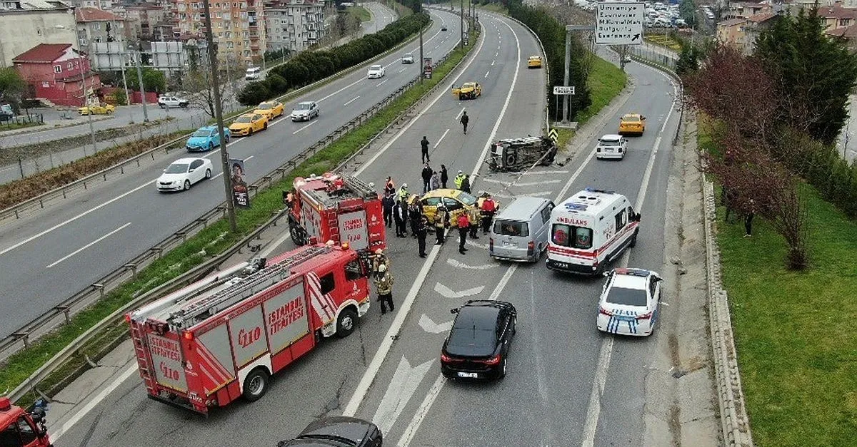 istanbul atasehir de zincirleme kaza takvim