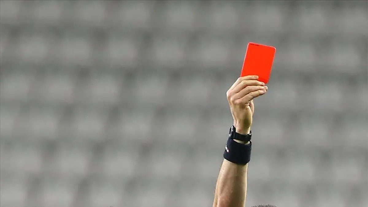TFF resmen açıkladı! Kırmızı kartta yeni infaz kararı