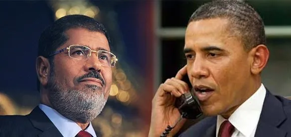 MURSİ İLE OBAMA TELEFONLA GÖRÜŞTÜ