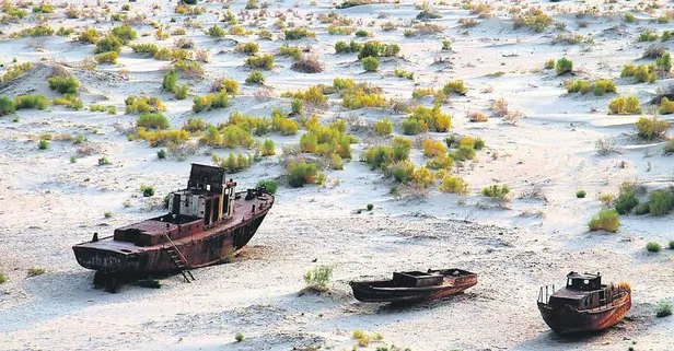 Aral Gölü tamamen kurudu! NASA korkunç durumu gözler önüne serdi Yaşam haberleri