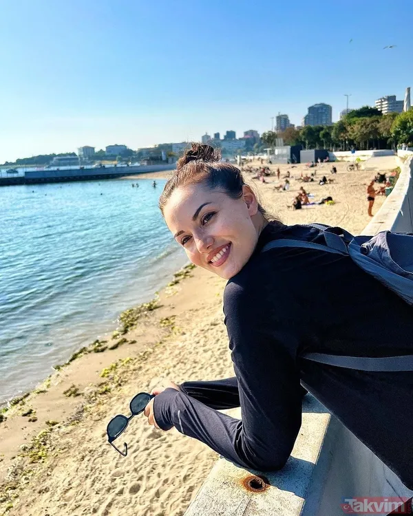 Fahriye Evcen deniz kenarında! 2 çocuk annesi fit haliyle sosyal medyayı salladı - 3