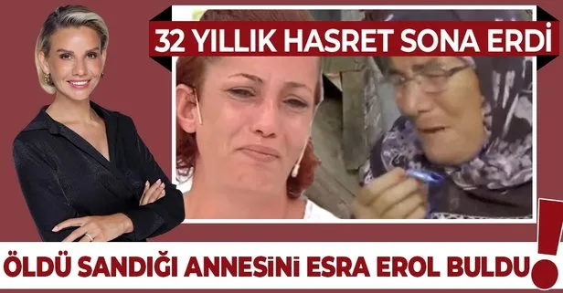 Esra Erol’da bir mucize daha gerçek oldu! Elif Yörük 32 yıl sonra ailesini buldu öldü zannettiği annesi canlı yayına bağlandı