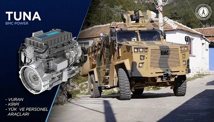 Karada, havada, denizde yerli askeri motor dönemi (AA)