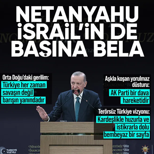 Başkan Erdoğan’dan Netanyahu’ya sert tepki: İsrail halkının da başına bela