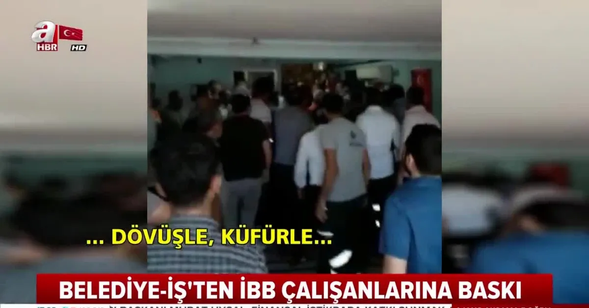 İBB'de skandal görüntüler! HAK-İŞ Başkanı Mahmut Arslan canlı yayında tepki gösterdi: Bunun adı eşkıyalık