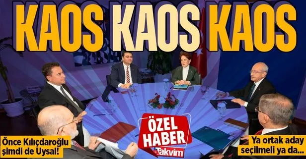 Kifayetsiz masa kaostan geçilmiyor! Kılıçdaroğlu’ndan sonra Uysal’dan da krizi açığa çıkartan sözler: Ortak aday yoksa tabi aday seçilmeli