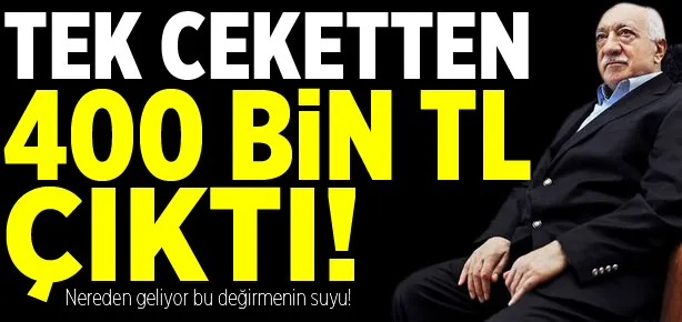 Tek ceketten 400 bin TL çıktı