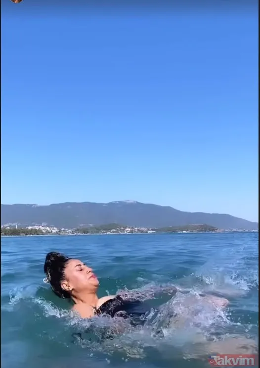 Kalça dansıyla ünlenen Solmaz Çiros denizde ters takla attı! Mayolu Solmaz’ın son halini gören inanamadı! “Hani zayıflamıştı...” - 6