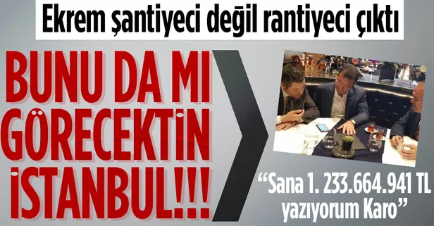 Ne yapıyorsun Ekrem İmamoğlu! CHP'li vekil Özgür Karabat, İBB’den 14 ihale kaptı