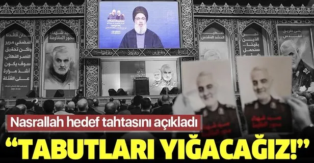 Hizbullah lideri Nasrallah’tan ABD’ye tehdit: Yakında tabutları yığmaya başlayacağız