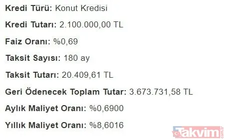 15 yılda... TOKİ Konut kredisi faiz indirimi 0,69 aylık taksit hesaplama! Halkbank, Ziraat, Vakıfbank 300, 400, 500, 1.000.000, 1.200.000, 1.500.000 TL geri ödeme tablosu! - 26